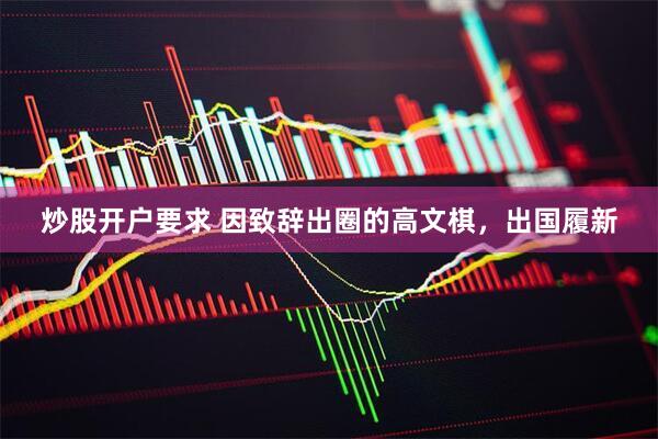 炒股开户要求 因致辞出圈的高文棋，出国履新